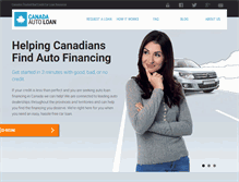 Tablet Screenshot of canadaautoloan.net